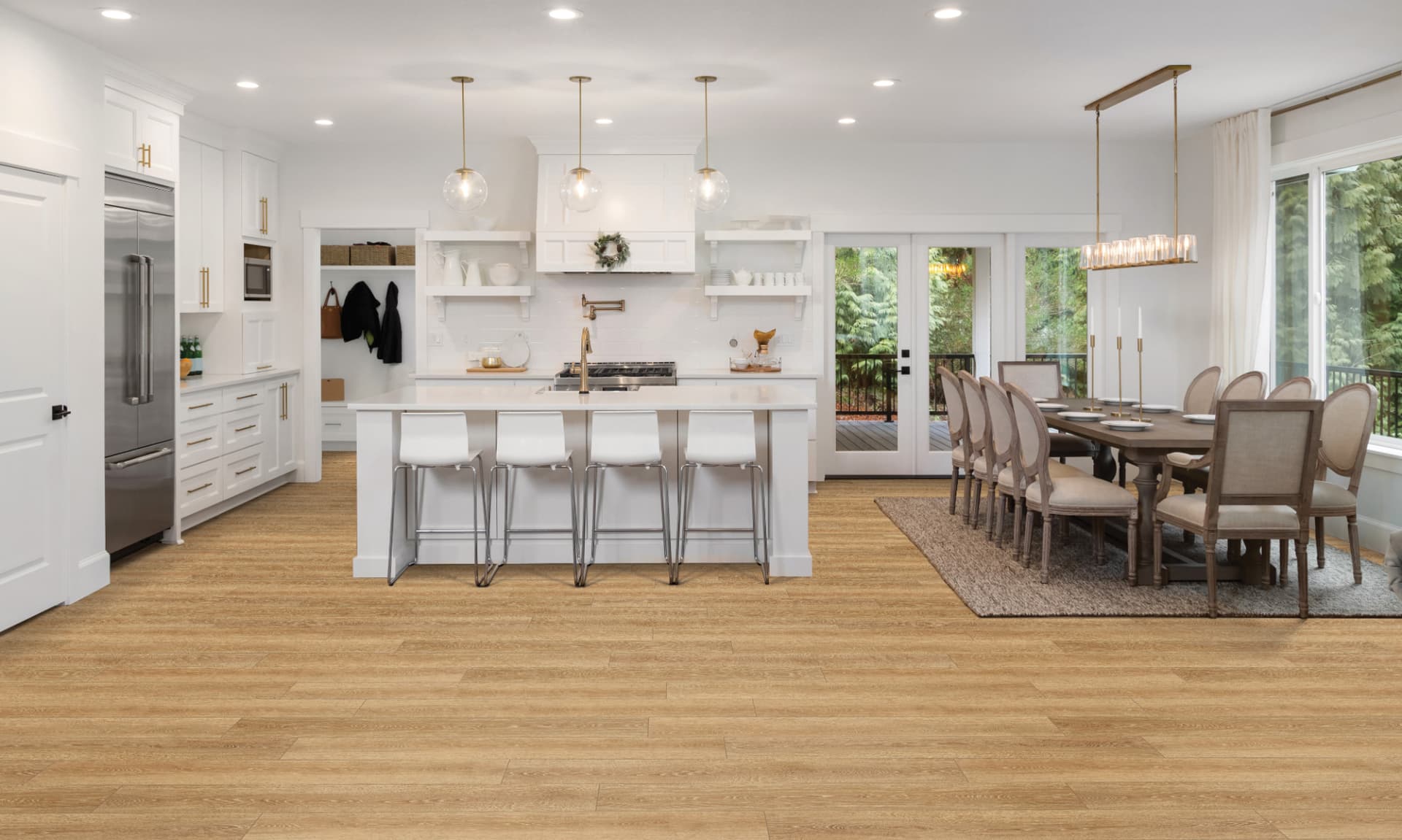 Luxury Vinyl Tile flooring installed in a Southeast Minnesota home